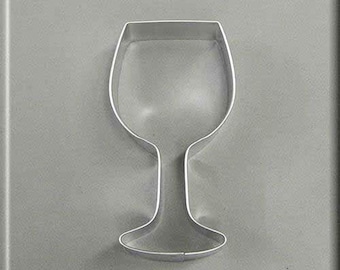 4" Wine Glass Metal Cookie Cutter #NA8165