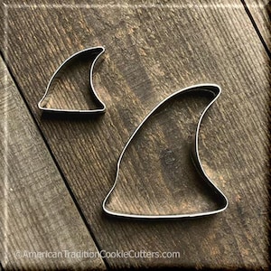 Set of 2 Shark Fin Metal Cookie Cutters #NAWK185