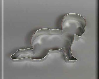 5" Crawling Baby Metal Cookie Cutter #NA8052