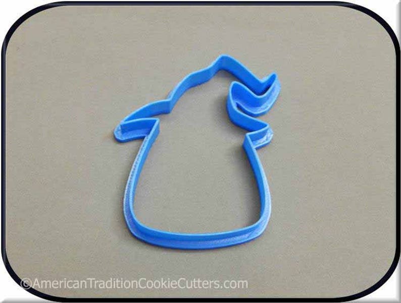 4" Candy Corn Witch 3D Printed Cookie Cutter #P3002