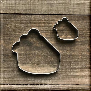 Set of 2 Slice of Pie Metal Cookie Cutters #NAWK193