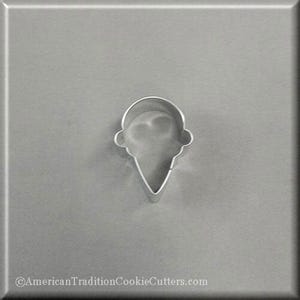 2&quot; Mini Ice Cream Cone Metal Cookie Cutter #NM8187