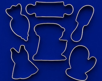 Set of 6 Baking Metal Cookie Cutters #NABAKINGSET