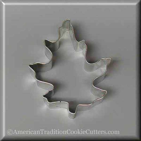 3.5" Oak Leaf Metal Cookie Cutter #NA3028