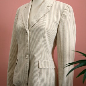 Classic Blazer Seersucker Jacket Liz 