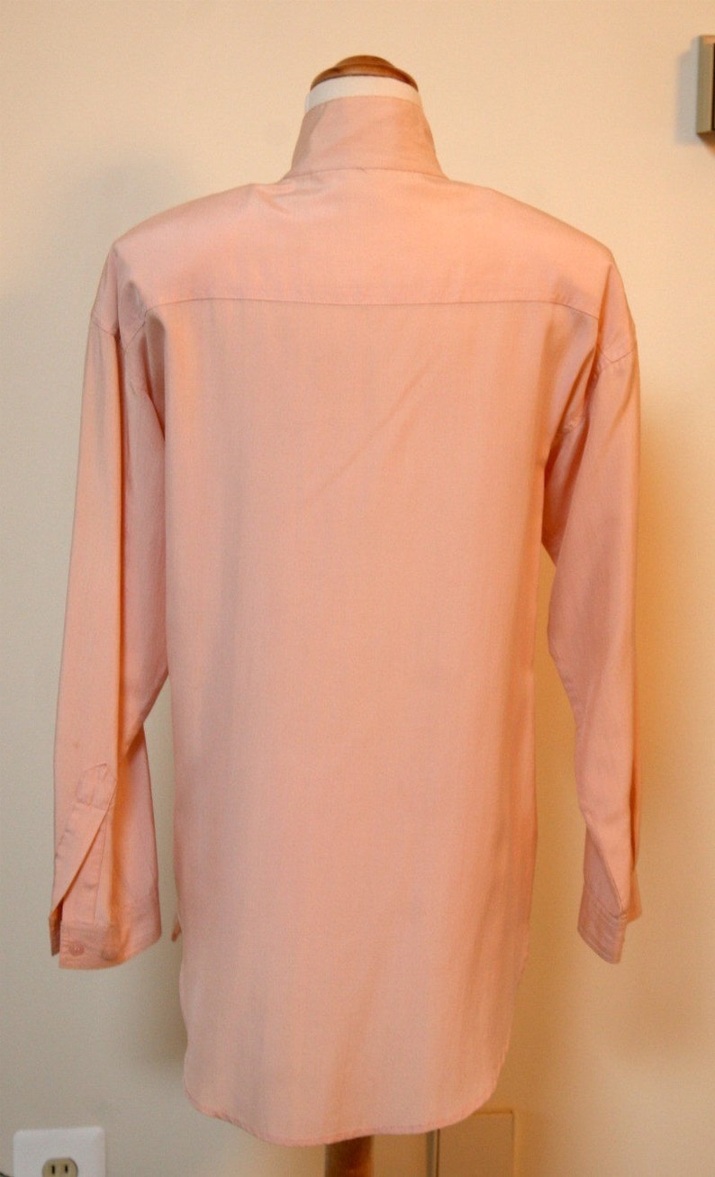 Pastel Pink SILK Long Sleeve Blouse Pink Blouse Silk Blouse - Etsy