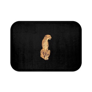 Bath Mat Aesthetic Cheetah