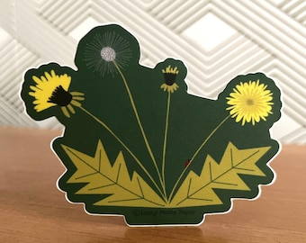 Dandelion Vinyl Sticker 3" circle