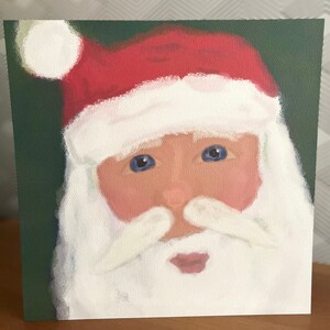 10”x10” Santa Claus Portrait Art Print