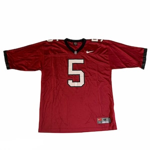 Vintage 2000s 00s Nike Authentic Team College Apparel Stanford Cardinal #5 Red Football Jersey Mens Sportswear Size M Medium