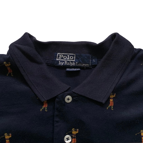 Vintage Polo by Ralph Lauren All Over Golfer Prin… - image 2