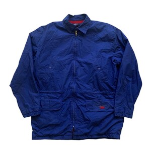 Vintage 1990s 90s Polo by Ralph Lauren Blue Jacket Red Fleece Lined Coat Mens Size S Small