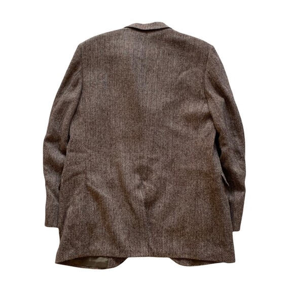 Vintage Harris Tweed Pure Scottish Wool Brown Her… - image 6
