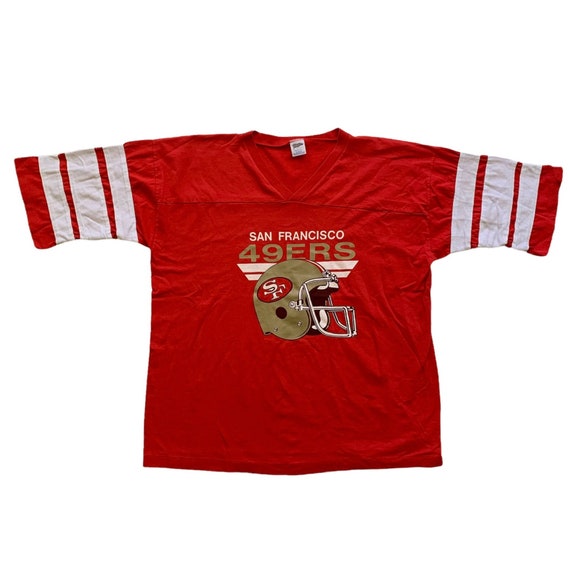 Vintage 1980s 80s Trench San Francisco 49ers SF Forty… - Gem