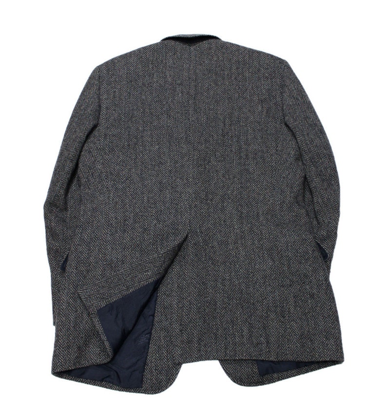 Vintage Ernesto Bellini Gray Wool Jacket Sport Coat Blazer Menswear Mens 42L 42 Long