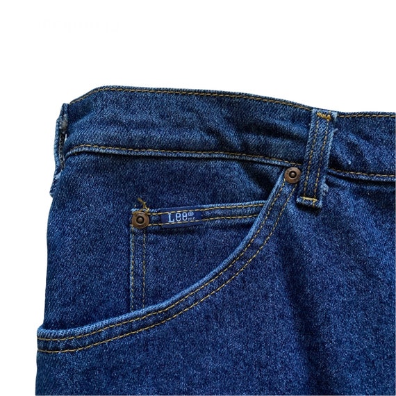 RARE SIZE Vintage 1980s 80s Lee M.R. Denim Jeans … - image 4