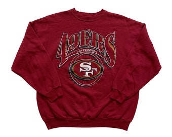 Vintage 1990s 90s Logo 7 San Francisco 49ers SF Forty Niners Crewneck Sweatshirt Mens Sportswear Size XL Extra Large