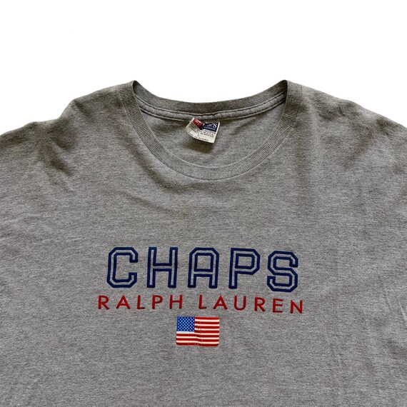 Vintage 1990s 90s CHAPS Ralph Lauren Flag Graphic… - image 2