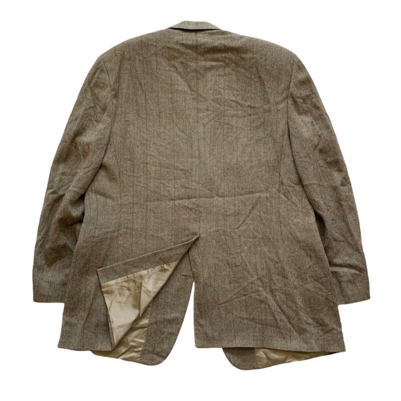Costume Vintage Brooks Brothers En Laine Polaire Dorée - Veste 46L, Pantalon 40W - Très Bon état