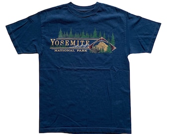 Vintage 1990s 90s Yosemite National Park California Tourist Tee Shirt Mens Size M Medium