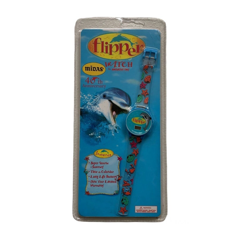 VERY RARE Deadstock Vintage Flipper 40th Anniversary Digital Watch ...