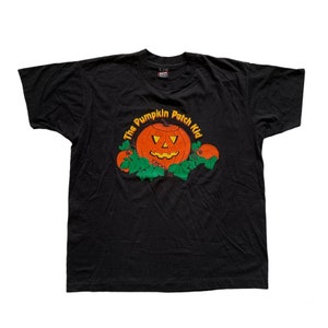 Vintage 1990s 90s The Pumpkin Patch Kid Jack O’ Lantern Halloween Shirt Made in USA Mens Size XL Extra Large