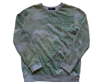 Vintage 00s 00s Forever 21 Palm Leaf Print Aloha Tiki Etsy