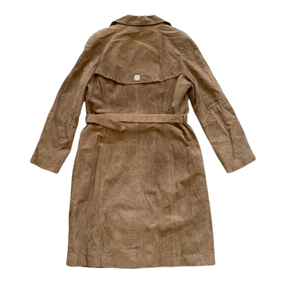 Deadstock Vintage TravelSmith Suede Trench Coat M… - image 7