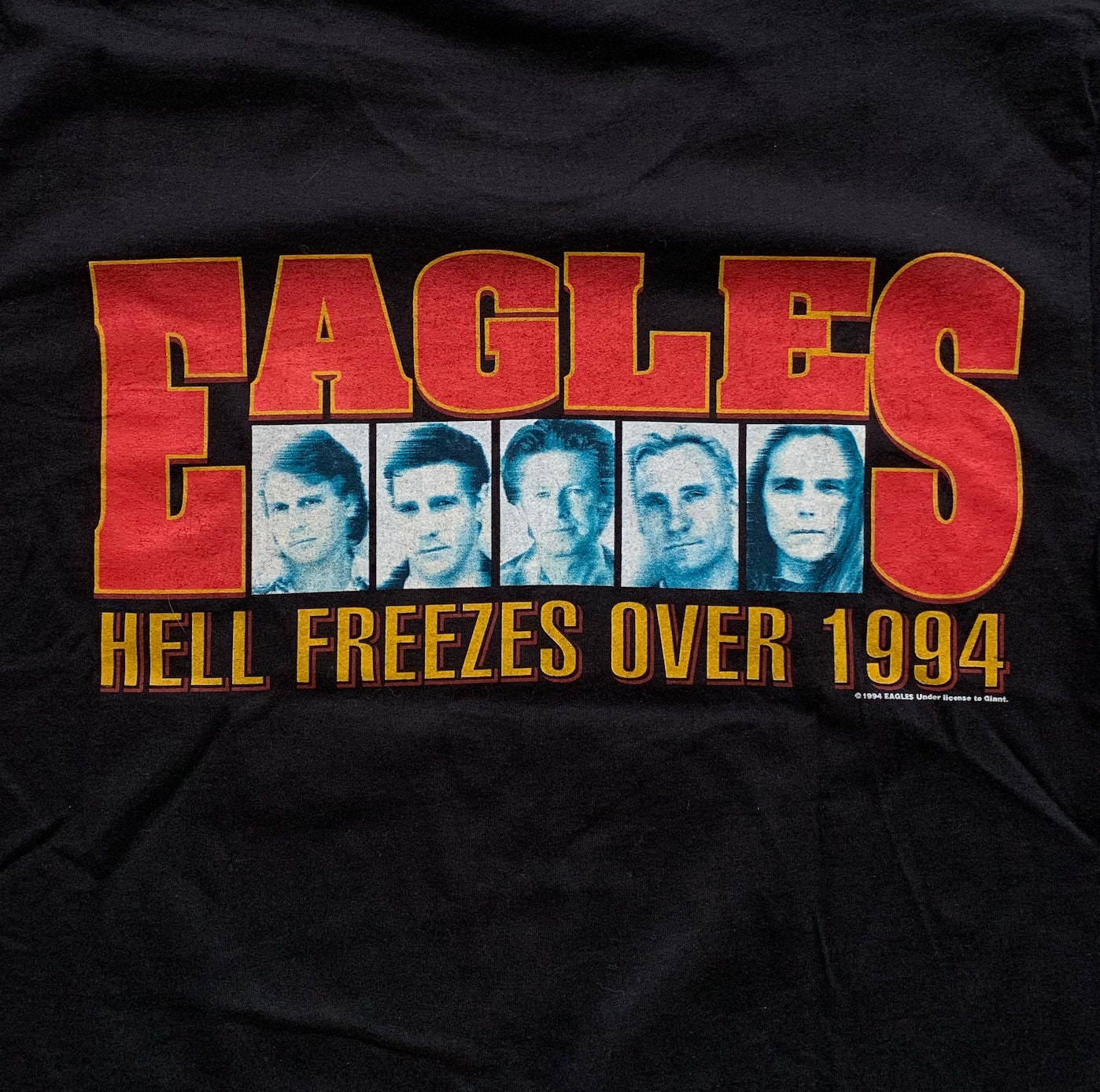 90s EAGLES 『HELL FREEZES OVER』 LIVE TEE Vintage Eagles 1995 Hell Freezes Over World Tour T-shirt