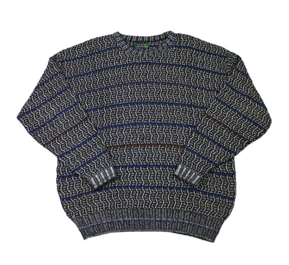 vintage striped sweater mens