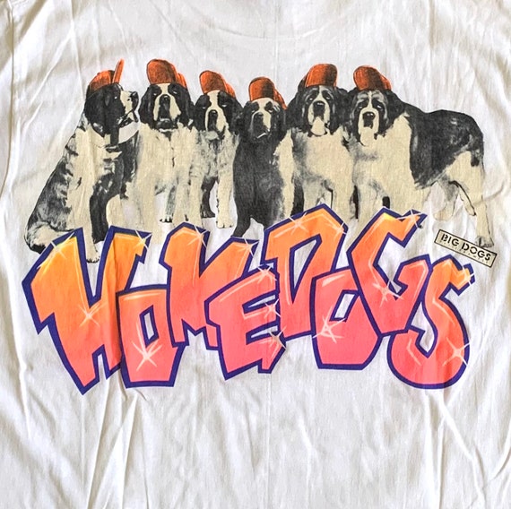 Deadstock Vintage 1990s 90s Big Dogs Homedogs Graffit… Gem