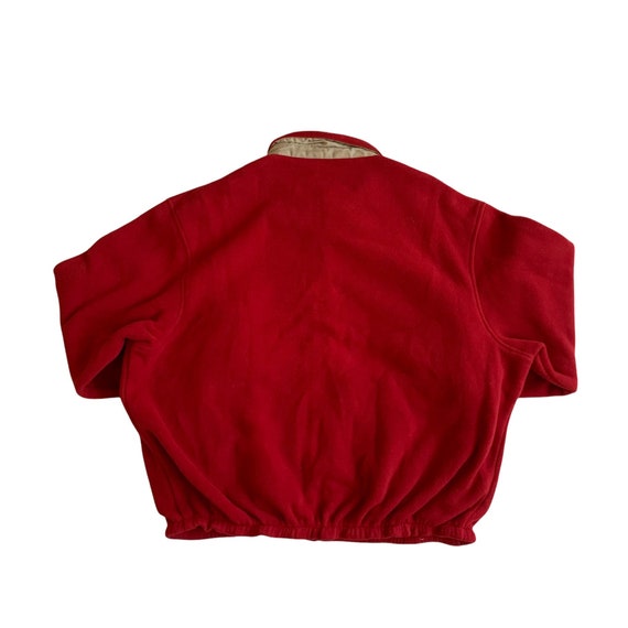 Vintage Polo by Ralph Lauren Red Fleece Jacket Me… - image 4