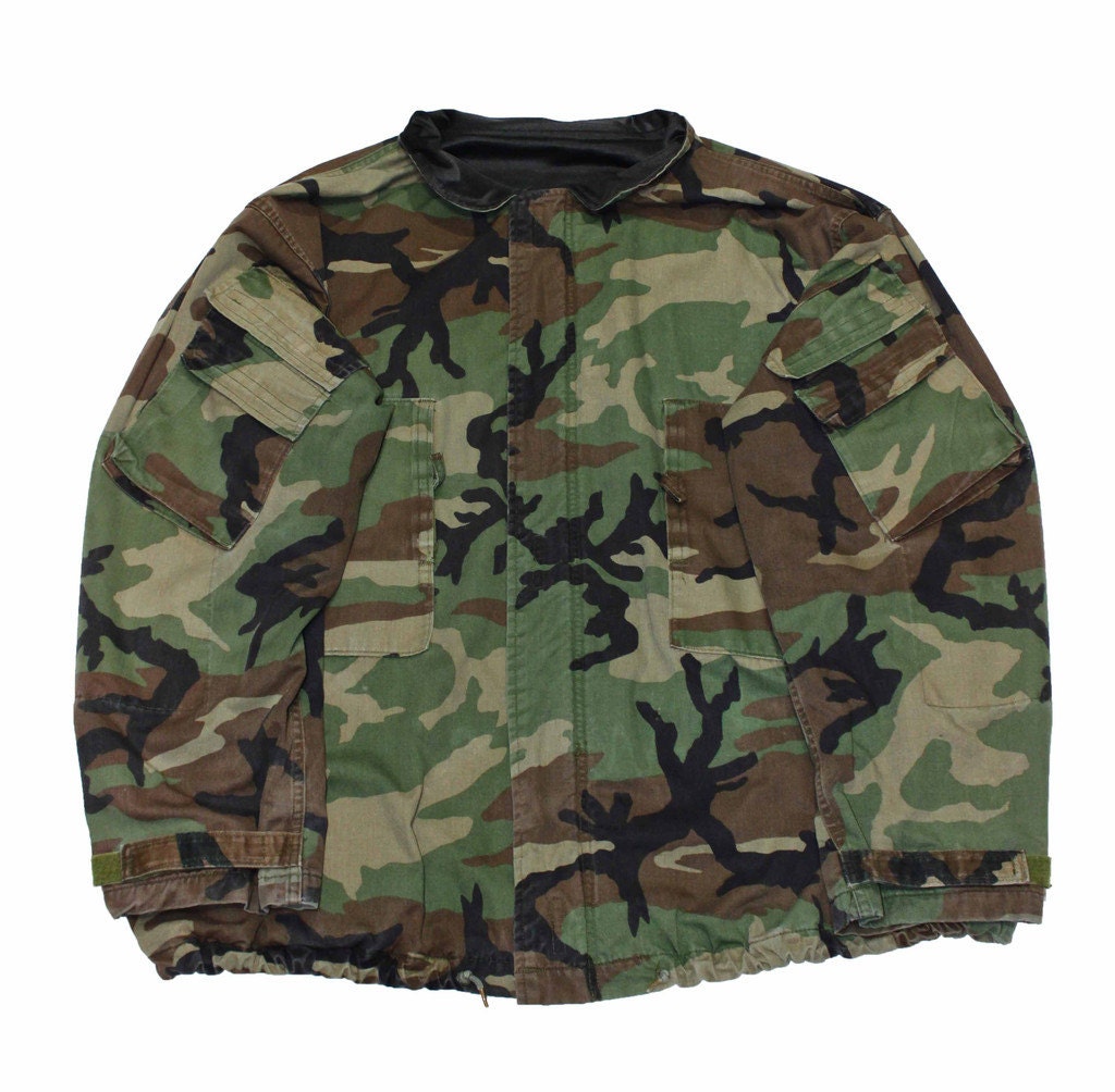 Vintage Military Issue Camouflage Jacket Mens Workwear Size | Etsy