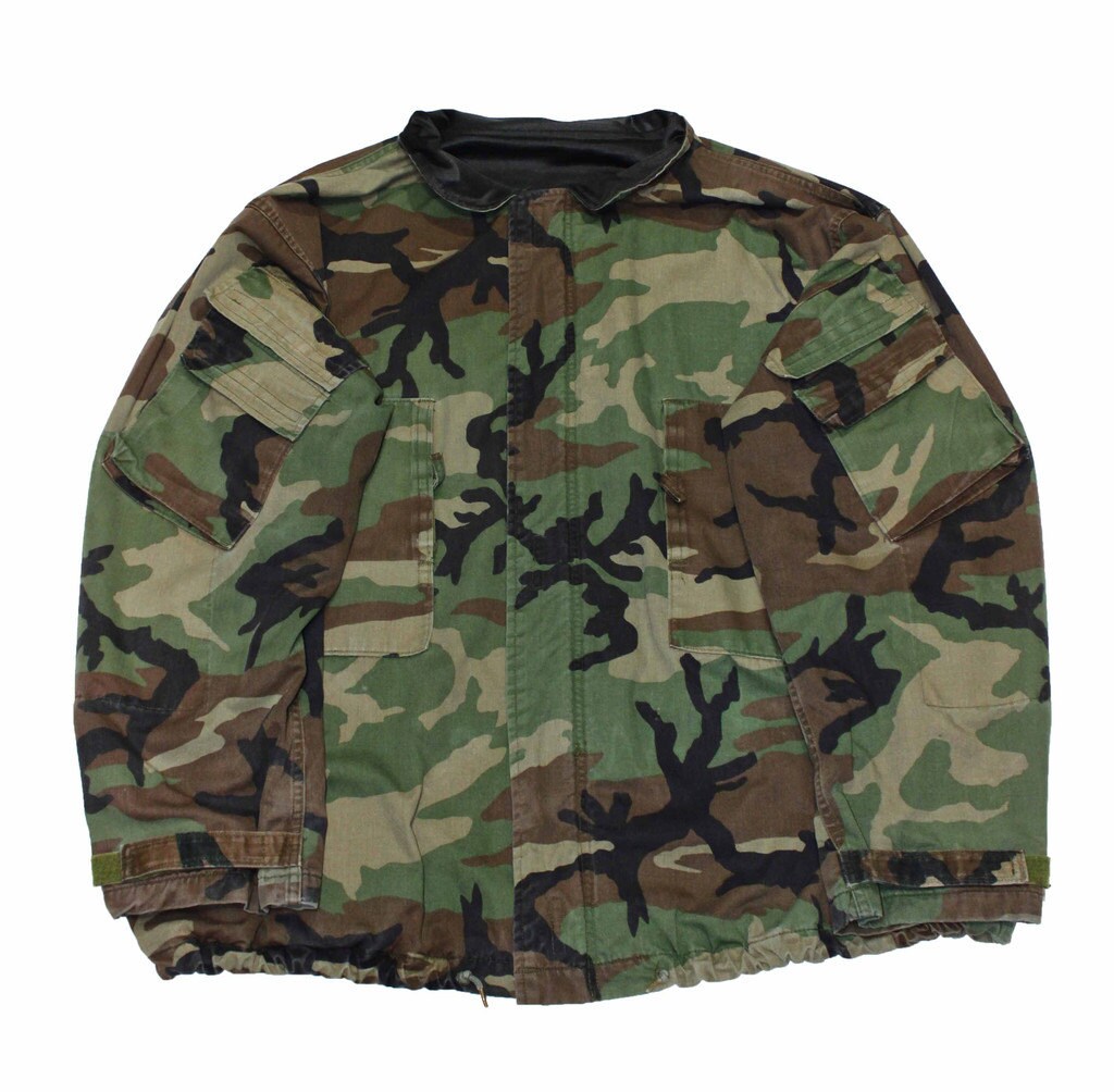 Vintage Military Issue Camouflage Jacket Mens Workwear Size Etsy