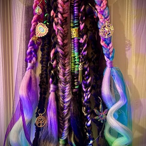 Pferdeschwanz inspirierte Dreadlock Krawatte in Verlängerungen