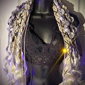 Set di 2 extension da annodare ispirate ai dreadlock