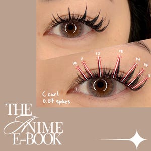 Wispy Anime Lash Map E-Book Lash Manual | Eyelash Extension | Wispy Lash Map | Lash Styling | Lash Spikes | Wispy Lash E-Book | Lash Manual