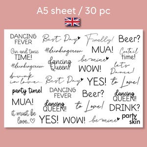 wedding tattoo / funny wedding quotes / wedding fake tattoo / bachelorette party tattoo / bridal shower tattoo / temporary tattoo