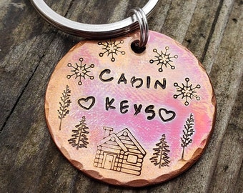 Custom cabin keychain