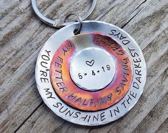 Custom text necklace or keychain