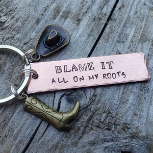 Custom garth brooks or lyrics of your choice keychains