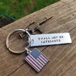 Custom Gun rights, 2nd Amendment, America, Trump, keychains image 1