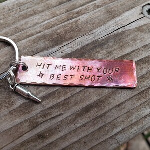 Custom Gun rights, 2nd Amendment, America, Trump, keychains Fired copper