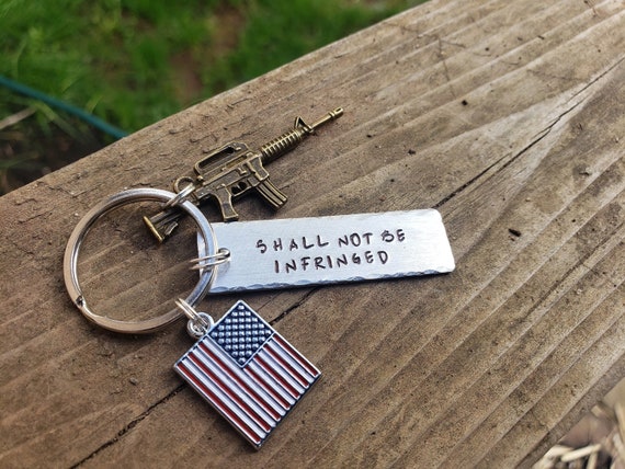 Custom Gun rights, 2nd Amendment, America, Trump, keychains