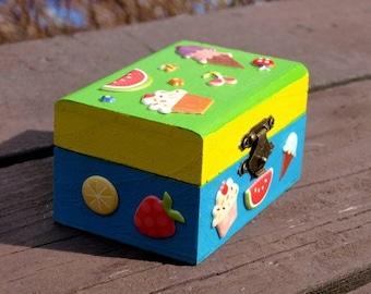 Sweet Treats Trinket Treasure Box. Children's gift, present, birthday etc..