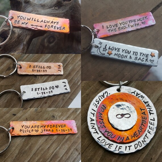 Silver "You Will always be my forever" keyring bag tag Silver "You Will always be my forever" keyring bag tag