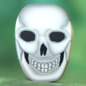 Polymer Clay Skull Cane (26aa)