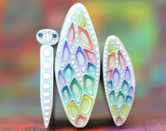 MINI Economy 1-inch Length Monarch Butterfly Polymer Clay Cane Kit, Set ...