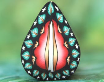 Große Polymer Clay Blatt/Blütenblatt Cane, "25% SALE ""Convergence"" Cane Serie (1A)"