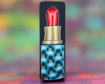 HALF PRICE SALE Polymer Clay Cane, Small, Lipstick (5D)